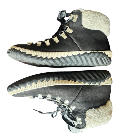 SOREL - Women's Out ‘N About Plus Conquest Waterproof Suede Boot Size 7 Faux Fur - Picture 15 of 16